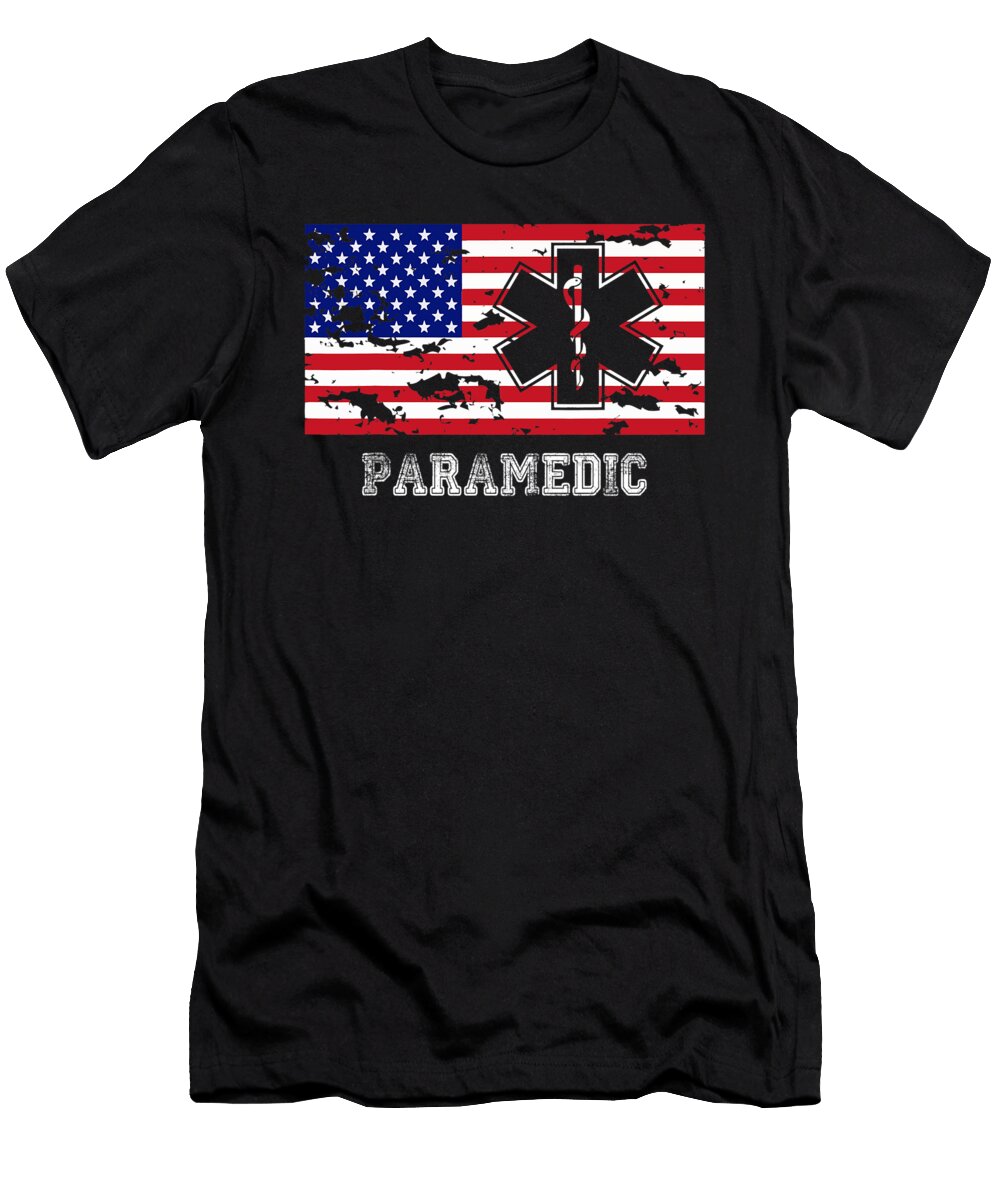 Paramedic USA Flag Gift Dhbubble T-Shirt