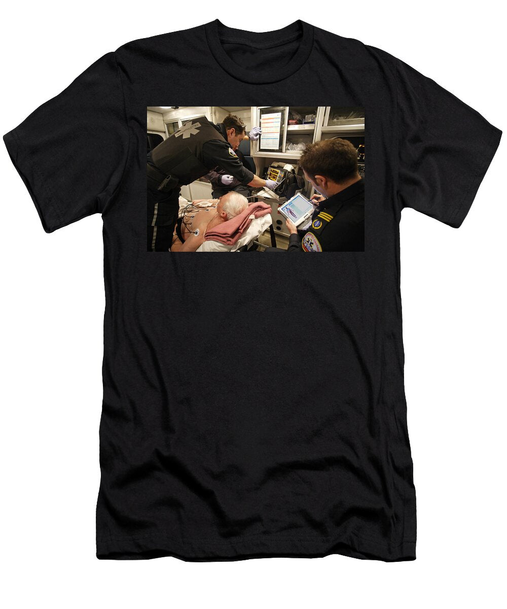 Paramedics Caring for Cardiac Patient Kevin Link T-Shirt