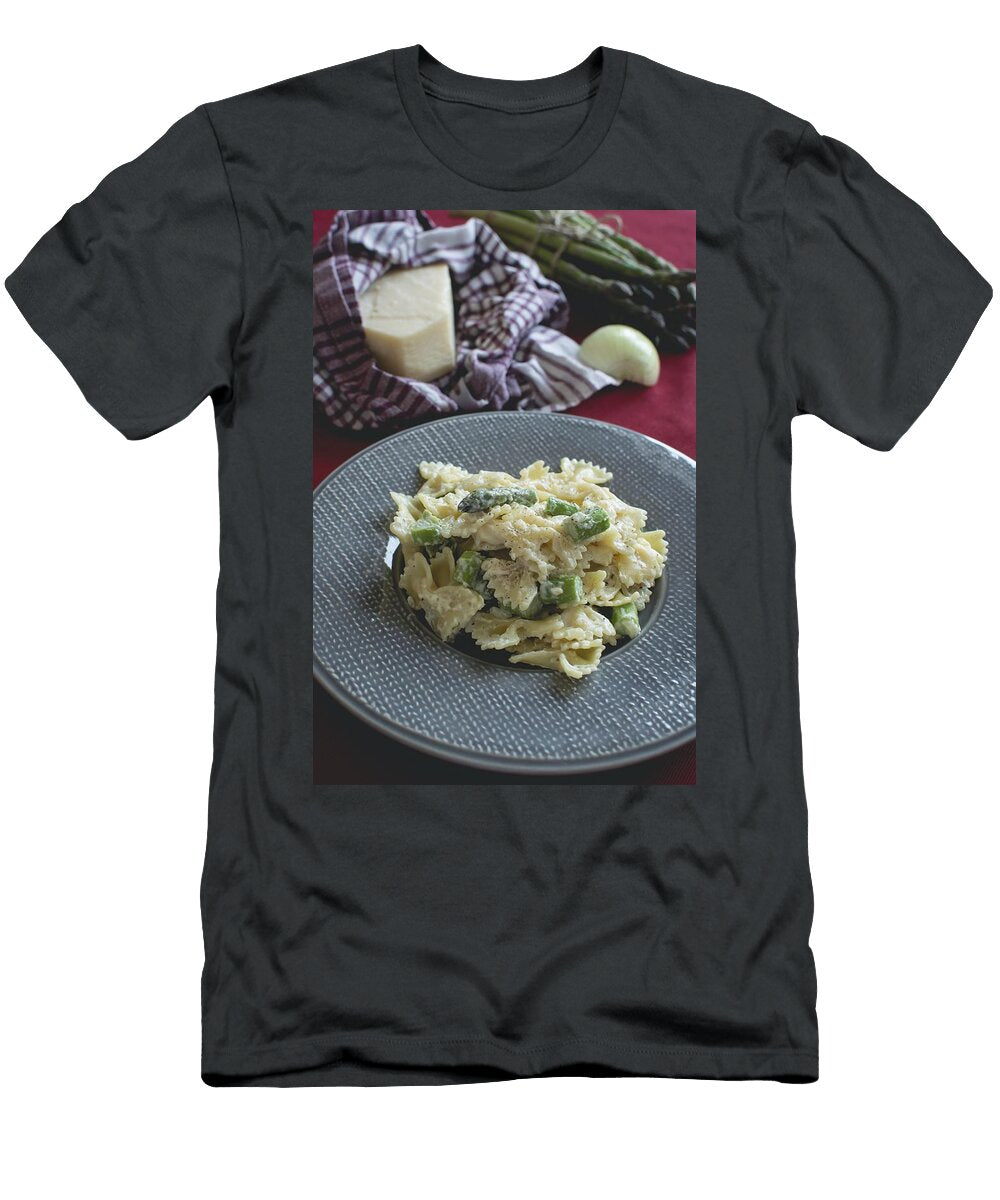Pasta and Asparagus Dish Food Photography Les Classics T-Shirt