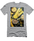 Pasta Background Different Types of Dry Pasta in the Pot and Bowl Olesia Shadrina T-Shirt