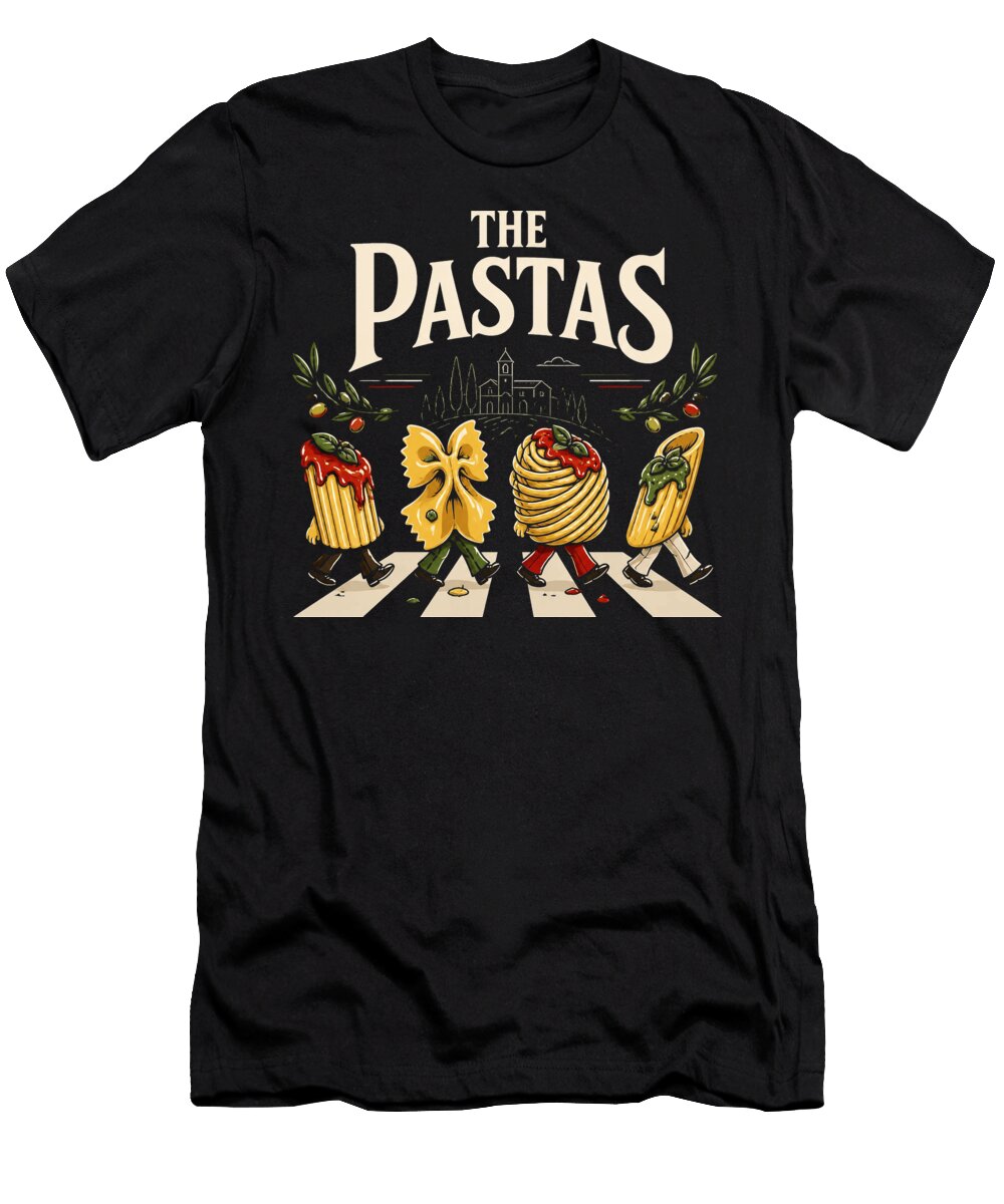 Pasta Characters Abbey Road Lm2kone T-Shirt