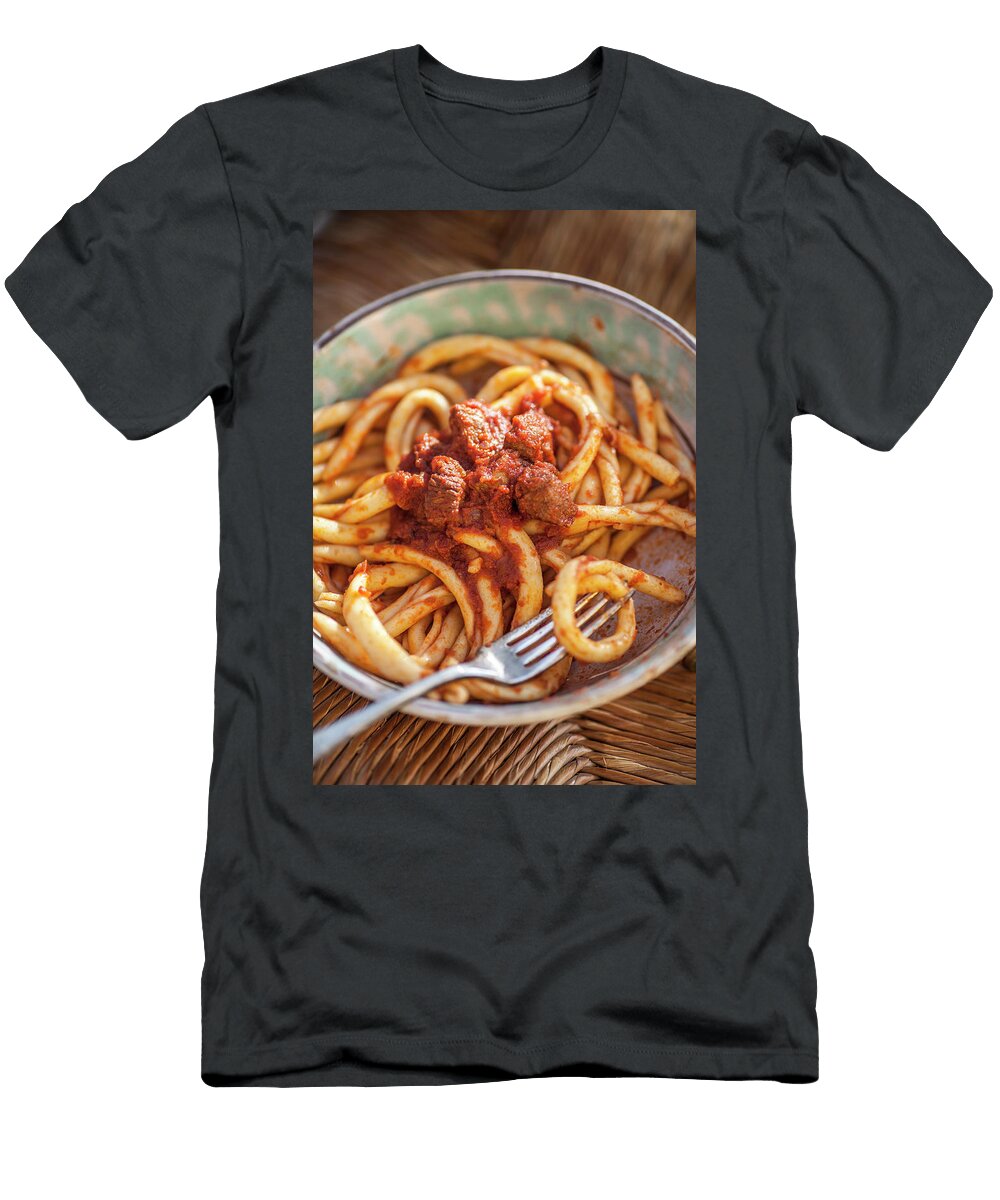 Pasta Dish Calabria Italy Antonino Bartuccio T-Shirt