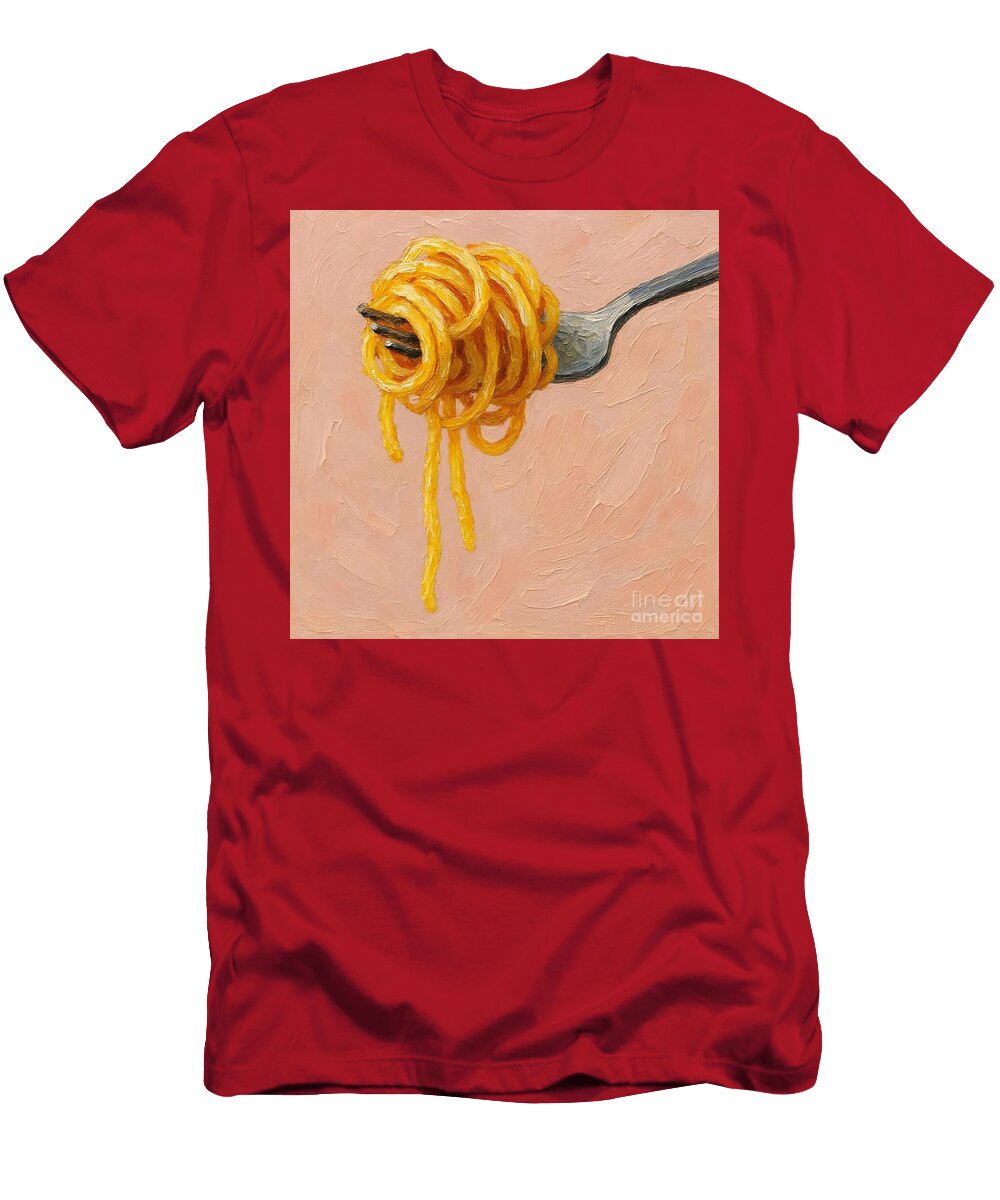 Pasta Fork Lucia Stewart T-Shirt