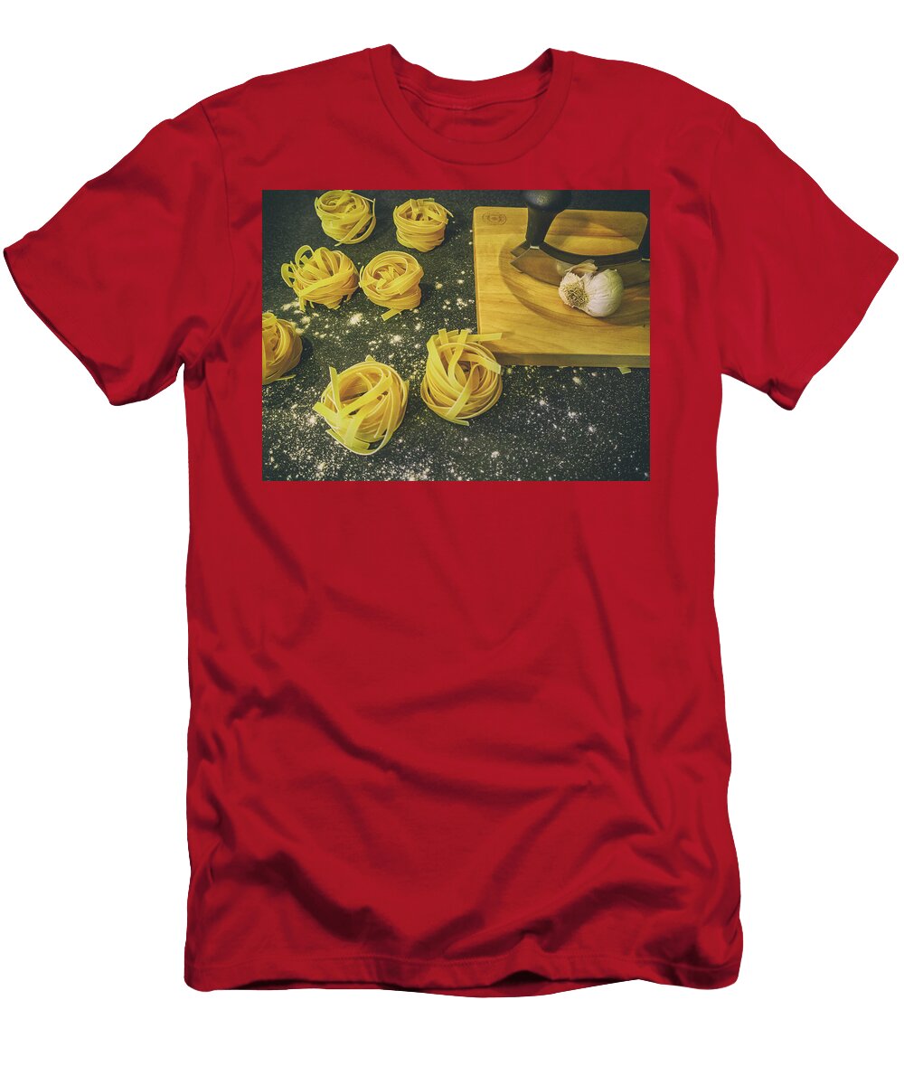 Pasta Preparation Scene Angela Aird T-Shirt