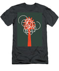 Pasta Tangled in Slotted Spoon on Green Ikon Ikon Images T-Shirt