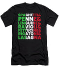 Pasta Types Spaghetti Food Italy Moon T-Shirt