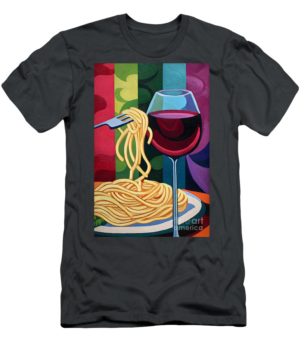 Pasta Wine Olfactoart Studio T-Shirt