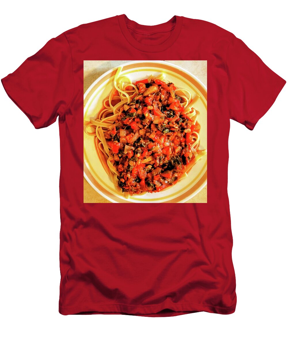 Pasta with Hearty Tomato Sauce Elaine Sieredzinski T-Shirt