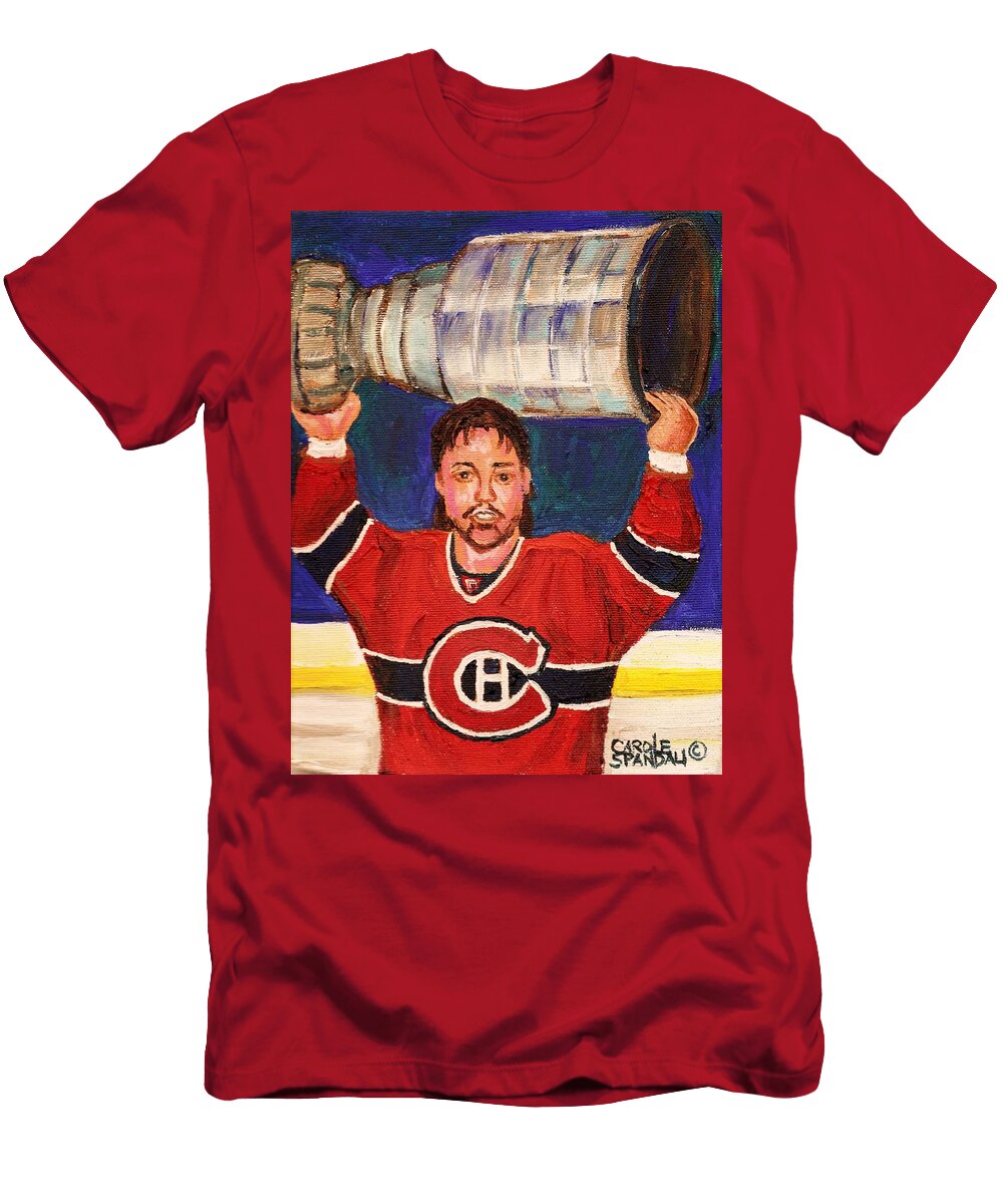 Patrick Roy Wins the Stanley Cup Carole Spandau T-Shirt