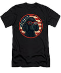 Patriotic Black Standard Poodle USA Flag 4th of Sophie Eleanor T-Shirt