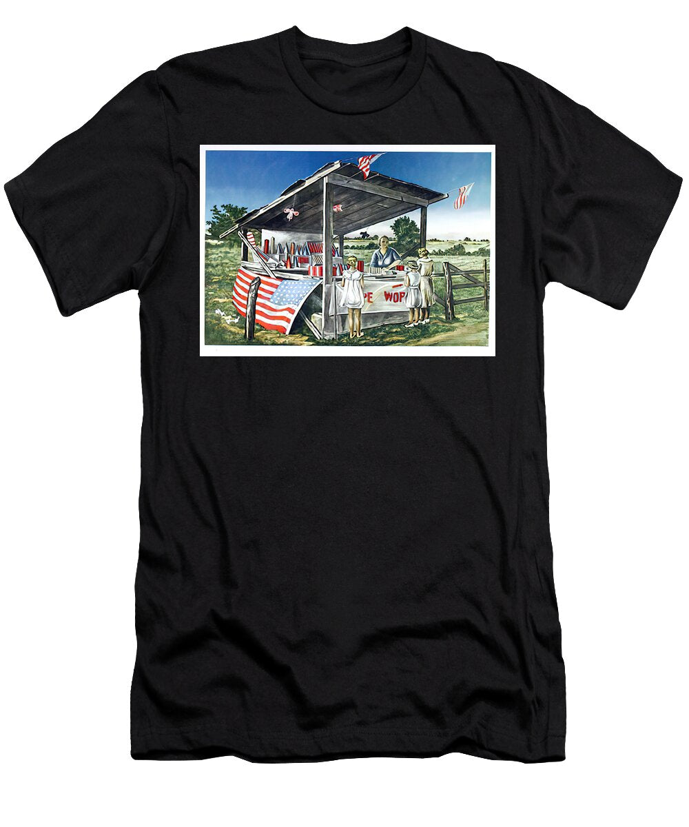 Patriotic Rural Lemonade Stand Clarence Holbrook Carter Clarence Holbrook Carter T-Shirt