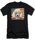 Patriotic Standard Poodle Dog Lover USA Flag 4th Sophie Eleanor T-Shirt