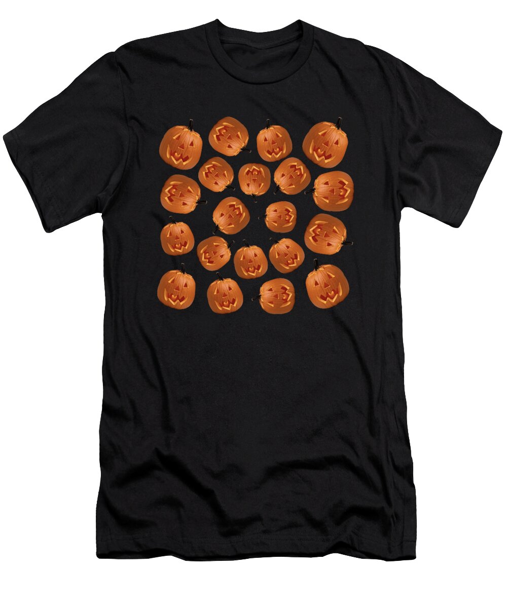 Pattern Halloween Pumpkin Maribel Hernandez T-Shirt