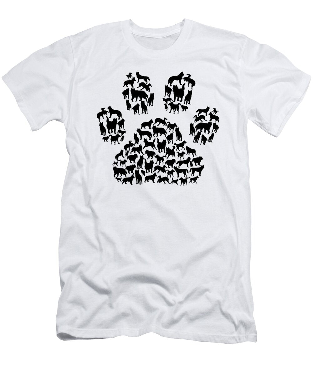Paw Print Huskies for Husky Dog Lover Studi Alex T-Shirt