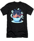 Paws N Pasta Cat Eating Noodles Chibi Charms Shop T-Shirt
