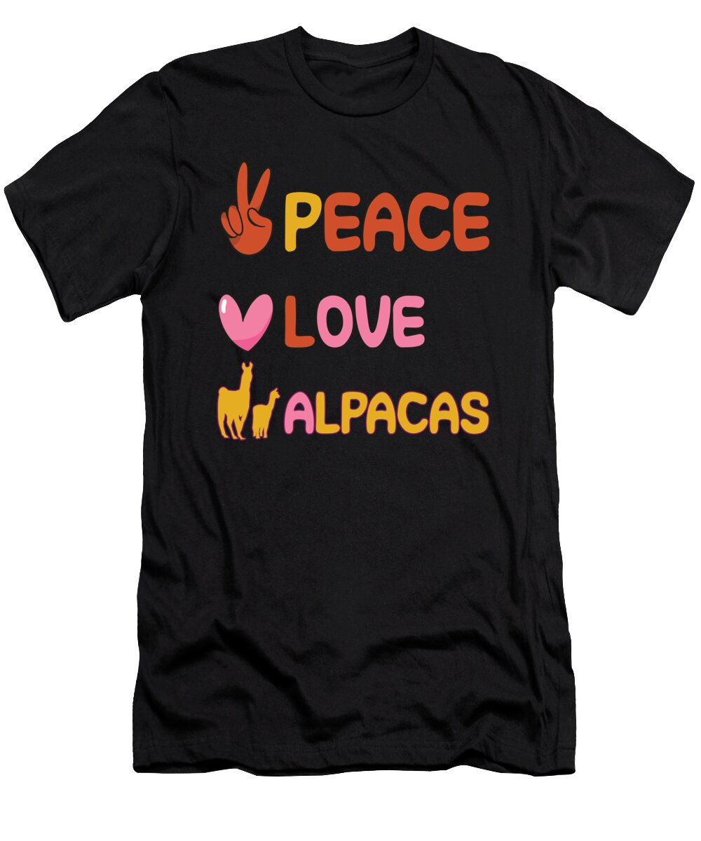 Peace Love Alpacas Tenshirt T-Shirt