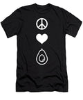 Peace Love Avocados S for Avocado Guacamole Lovers Noirty Designs T-Shirt