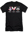 Peace Love Huskies Graphic Studi Alex T-Shirt