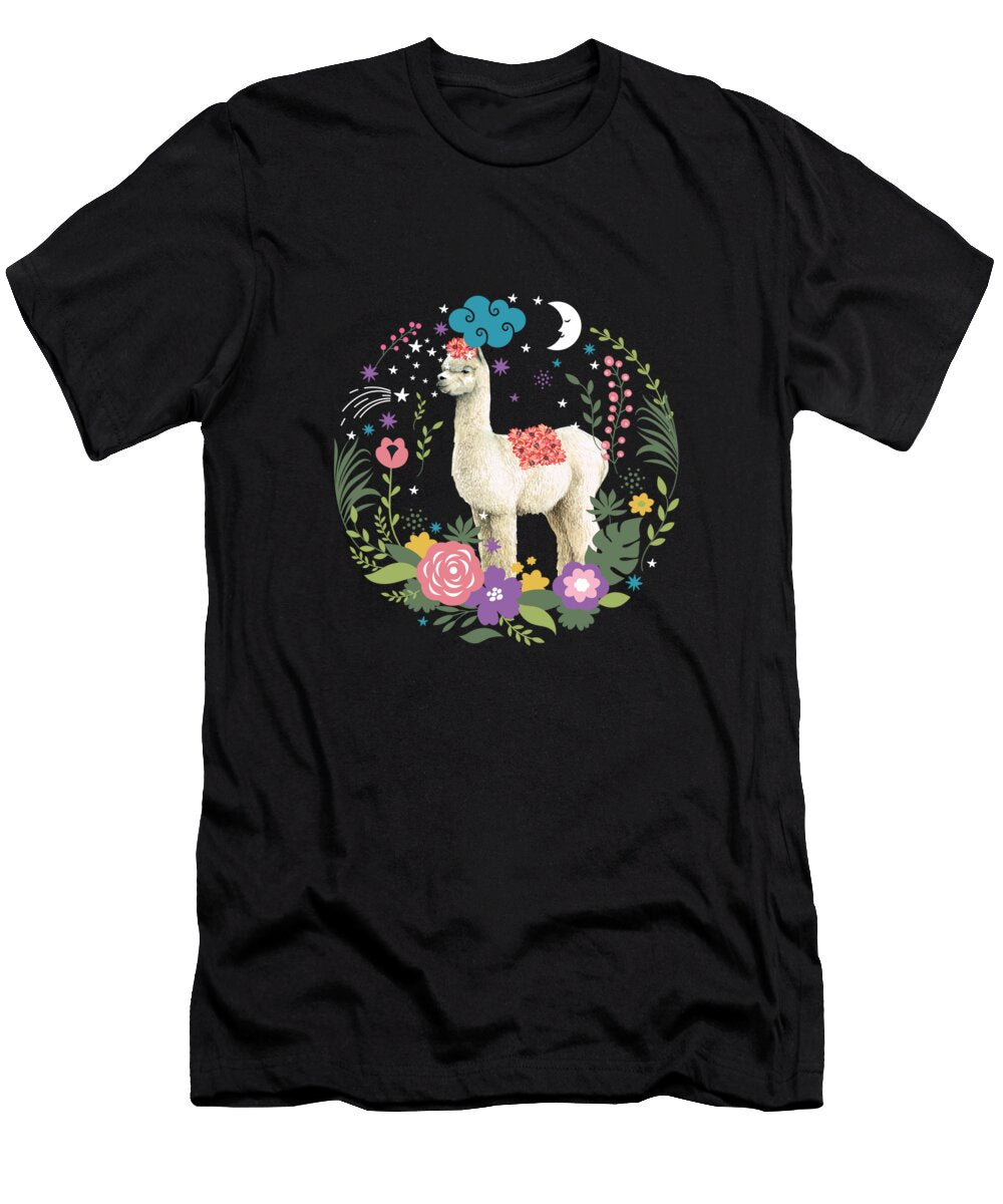 Peaceful Alpaca Angela Tseng T-Shirt