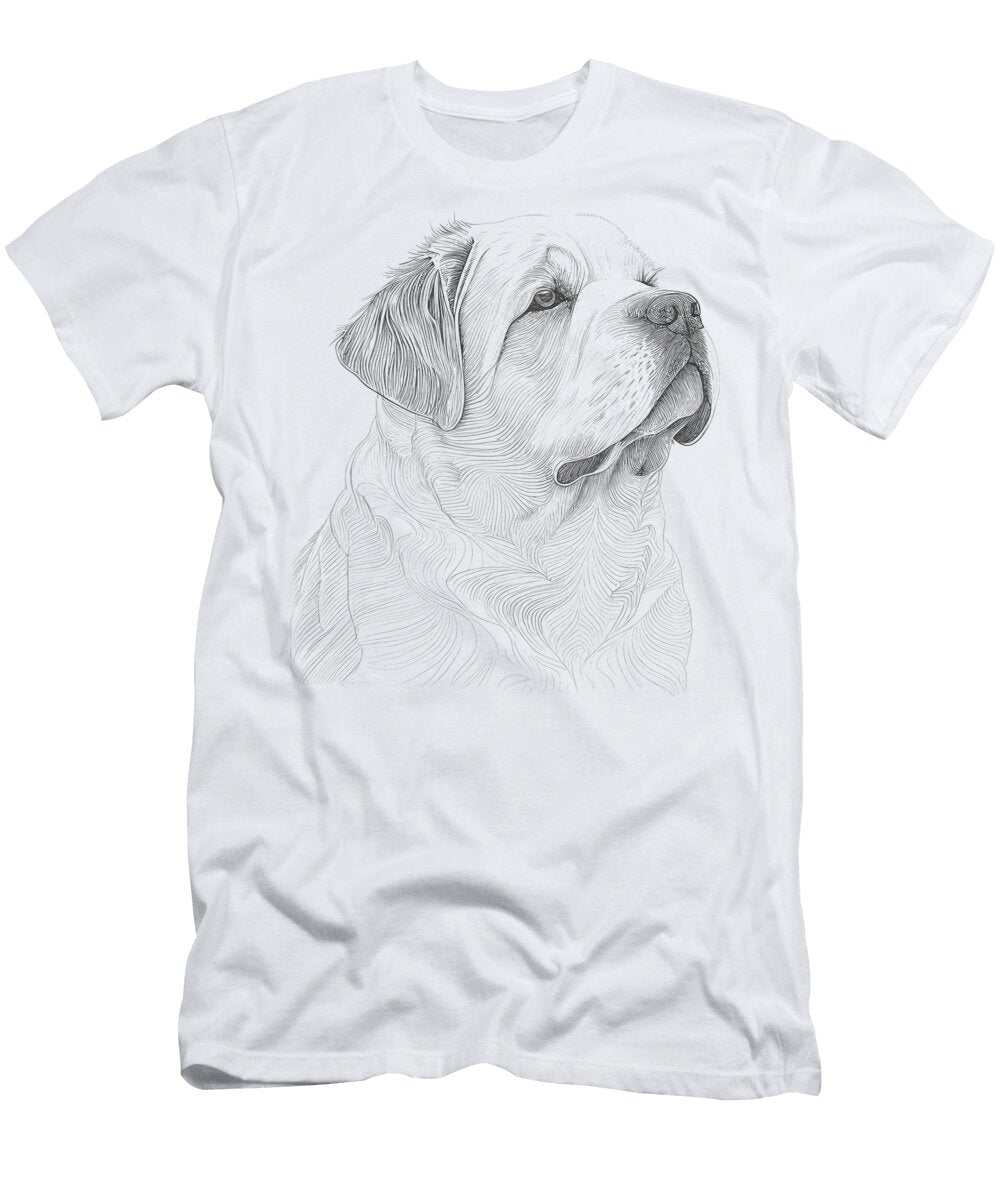 Peaceful Bulldog Minimalist Modern Art Happy Living T-Shirt