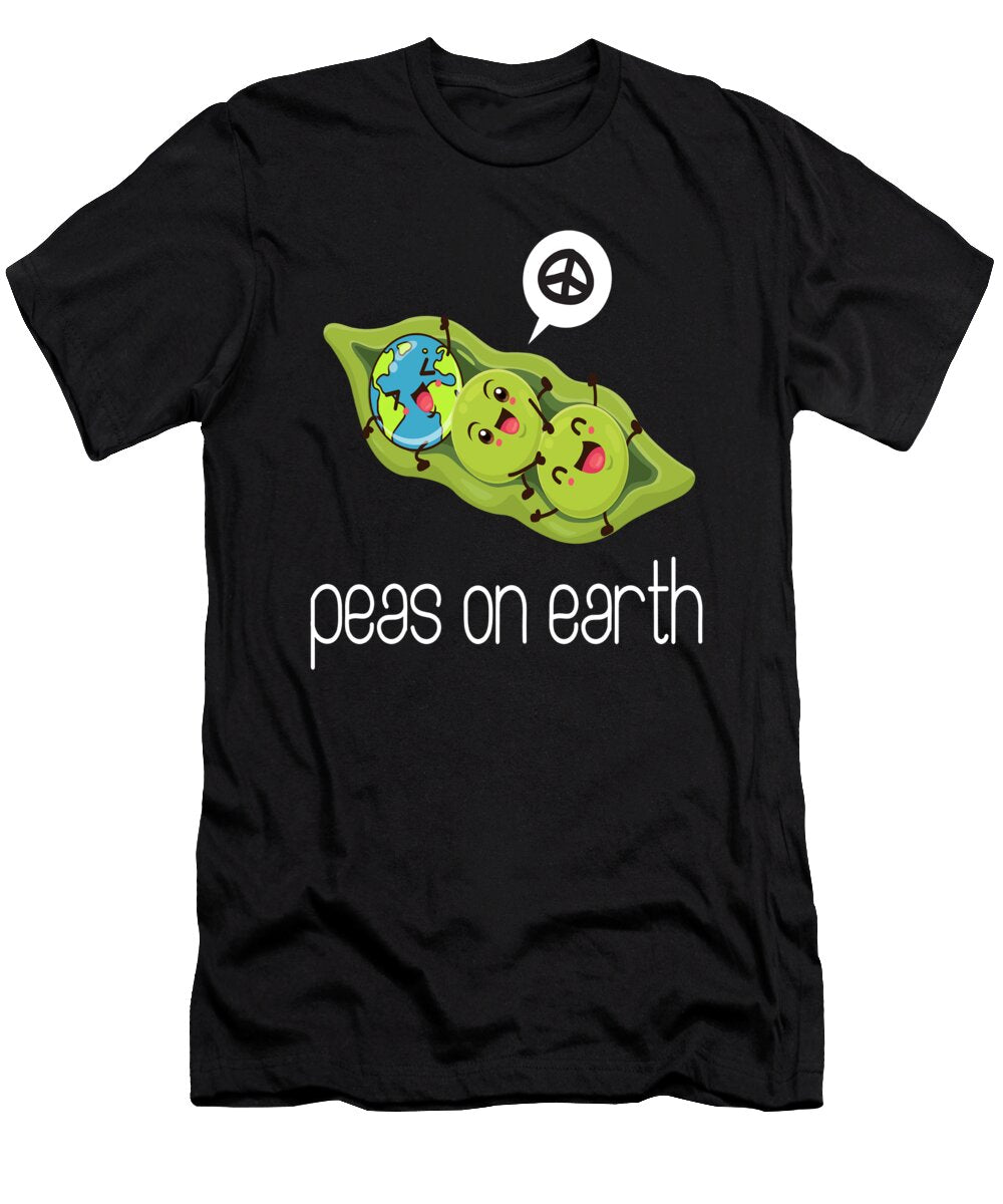 Peas on Earth Vegan Vegan Vegetables Moon T-Shirt