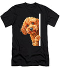 Peeking Poodle Fluffy Apricot Dog Looking Around Yah Lishr T-Shirt