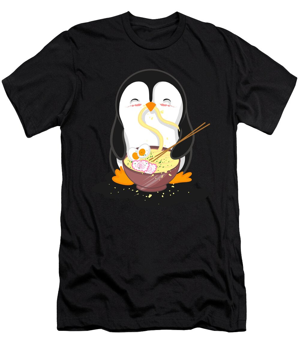 Penguin Eating a Ramen Soup Tenshirt T-Shirt