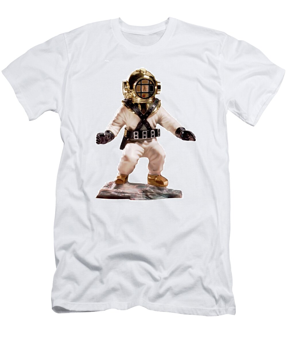 Person in Antique Diving Suit Csa Images T-Shirt