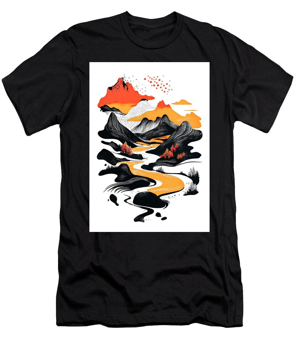 Peru Andes Alpacas Mountain Trail Jennifer Moore T-Shirt
