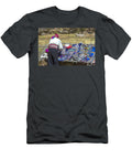 Peruvian Man Making Display for Tourists Patricia Hofmeester T-Shirt
