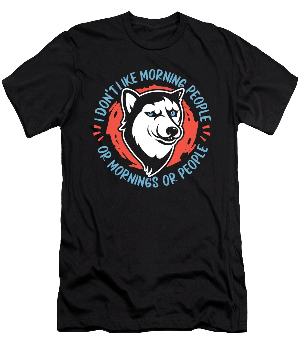 Pet Dog Breed Siberian Husky Crazy Squirrel T-Shirt