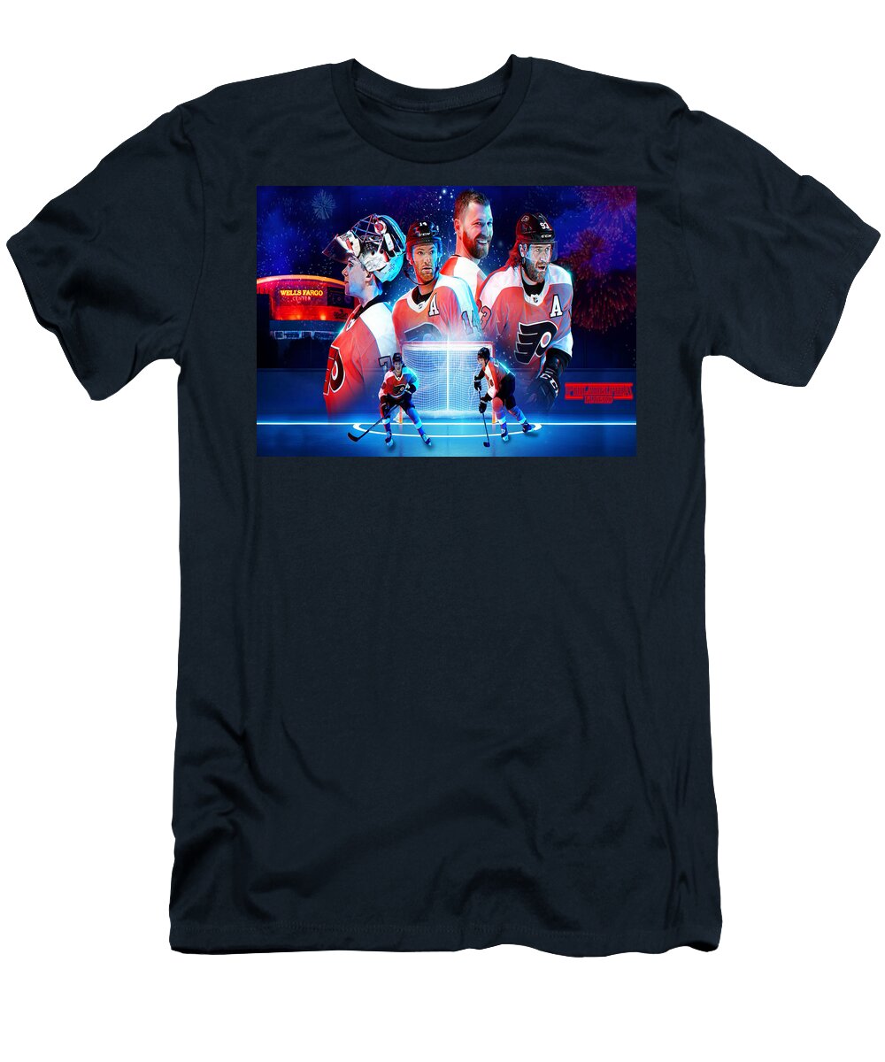 Philadelphia Flyers Art Flyers Hockey Artwork Flyera T-Shirt