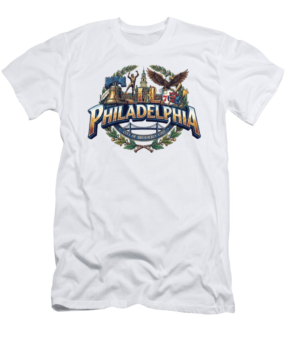 Philadelphia Lik Batonboot T-Shirt