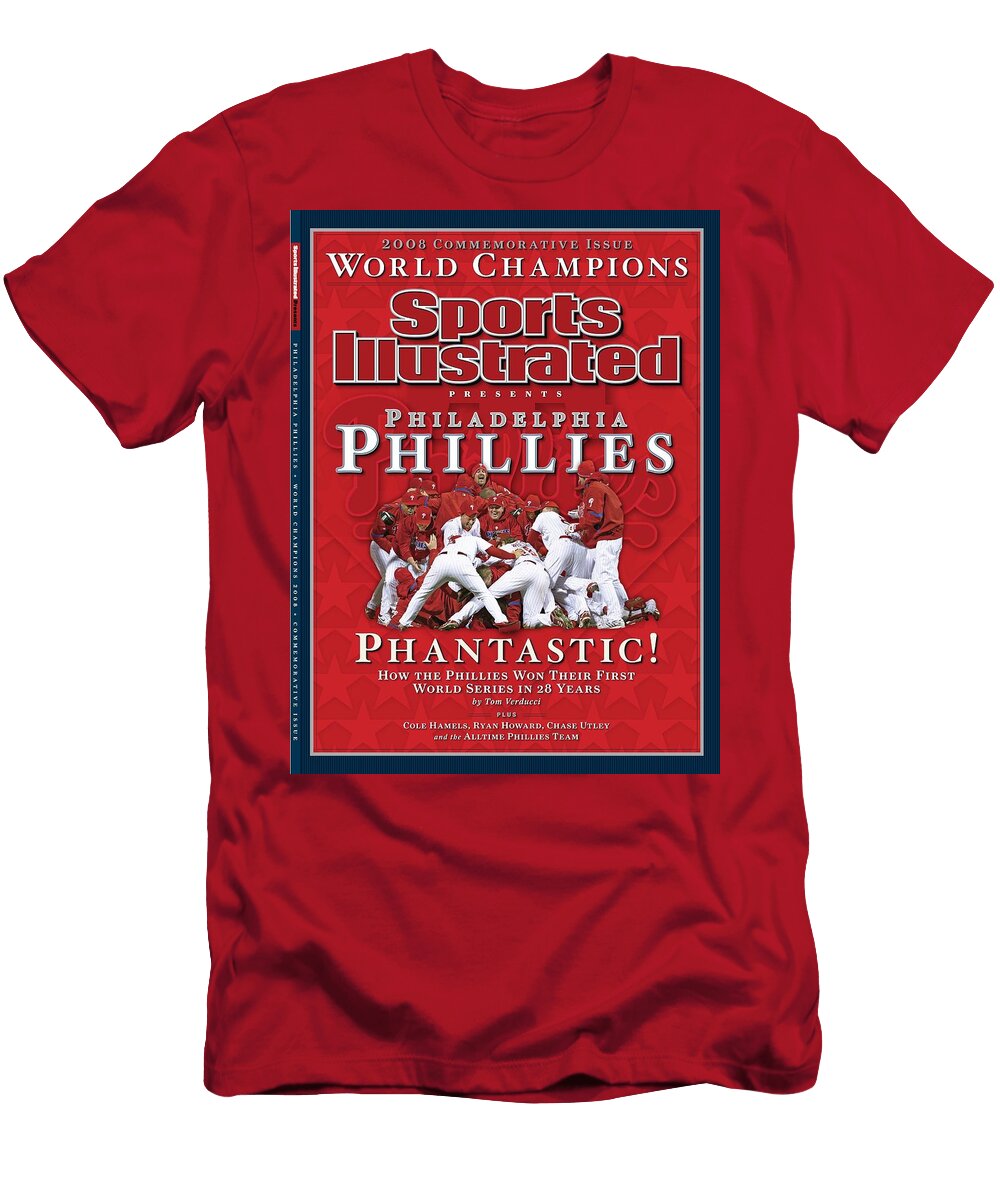 Philadelphia Phillies Vs Tampa Bay Rays 2008 World Series November 01 2008 Sports Illustrated Cover T-Shirt