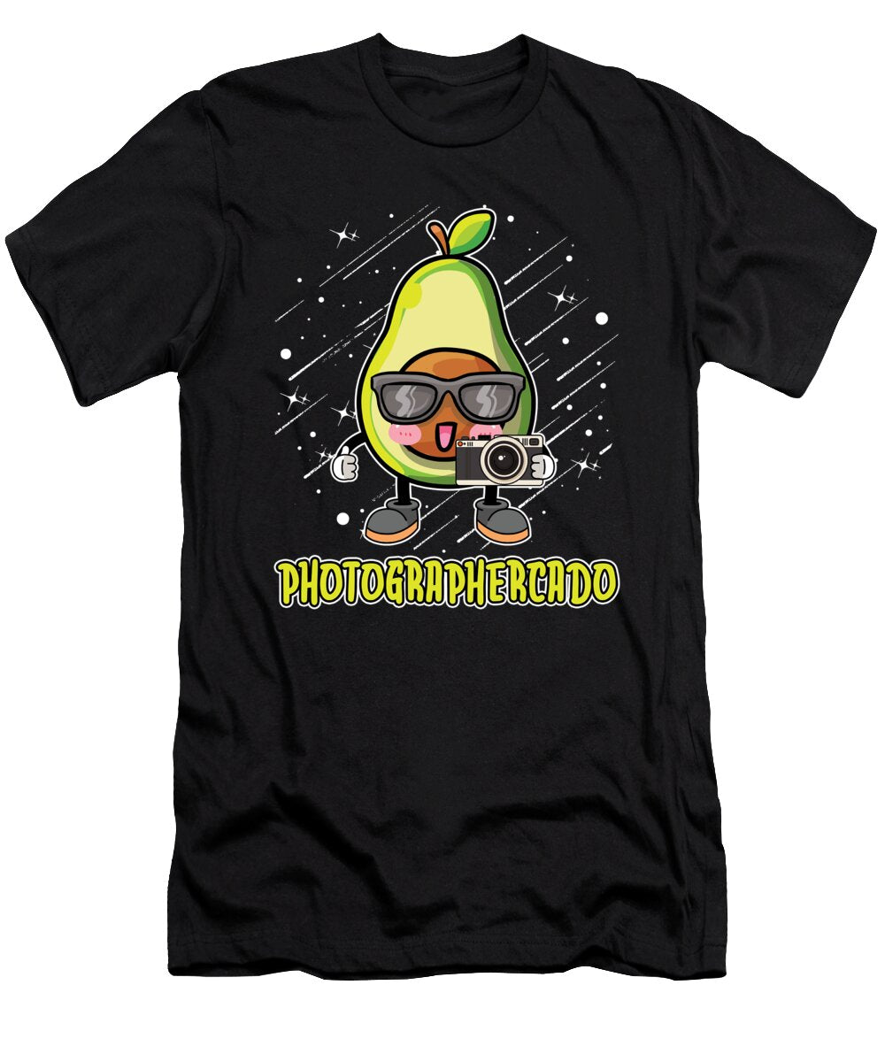 Photography Avocado Camera Photographer Crazy Squirrel T-Shirt