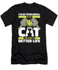 Pickle Ball Cat Sport Paddle Pickleball Crazy Squirrel T-Shirt