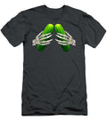 Pickle Bra Costume Funny Fruit Halloween Skull Skeleton Hand Rayney Leela T-Shirt