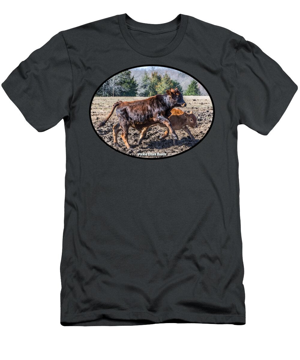 Pickle Creek Ranch Calves Cheryl Mcclure T-Shirt