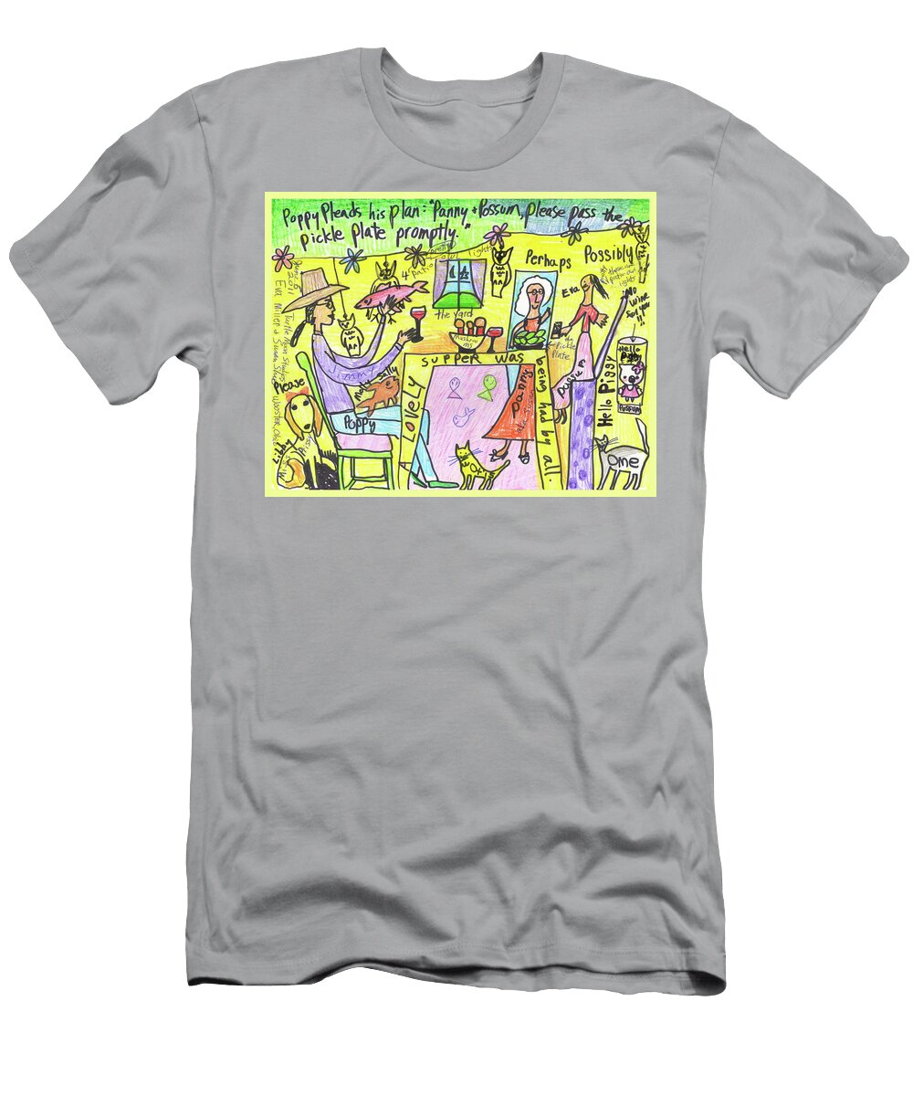 Pickle Plate a Collaboration with Eva Miller Susan Shie T-Shirt