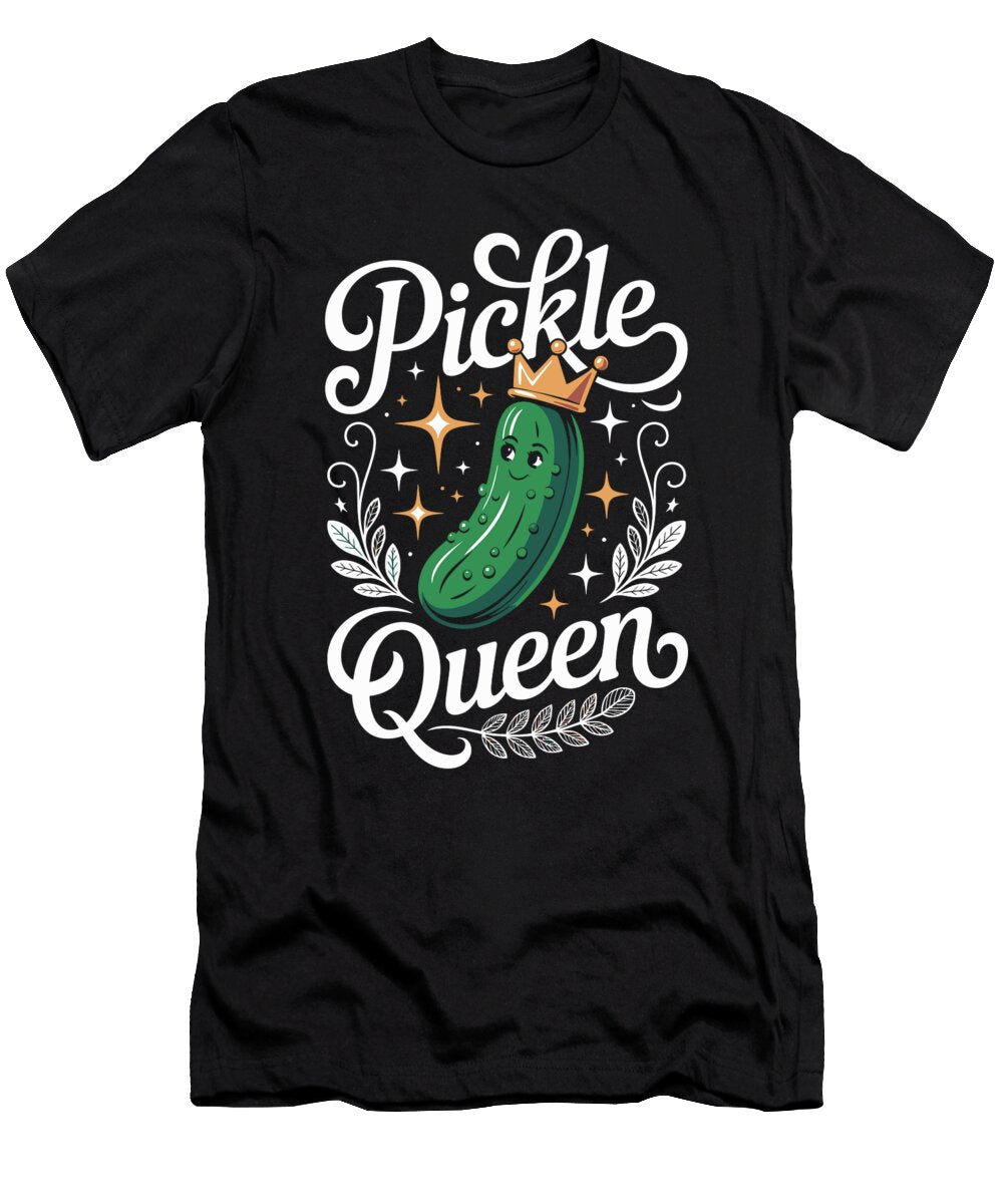 Pickle Queen Cartoon Design Joanna Redesiuk T-Shirt