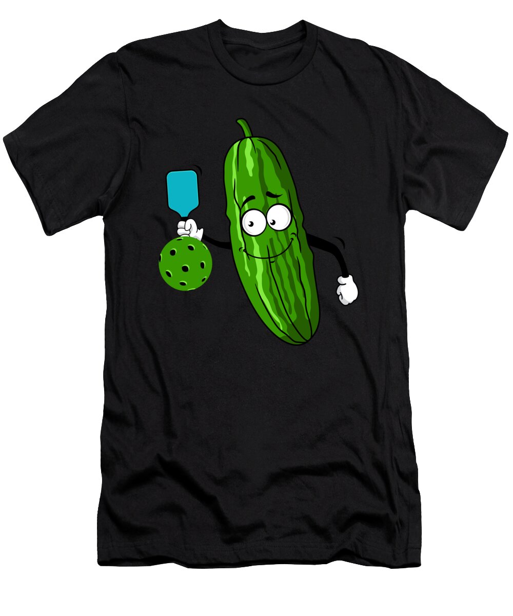 Pickleball Cucumber Player Moon T-Shirt