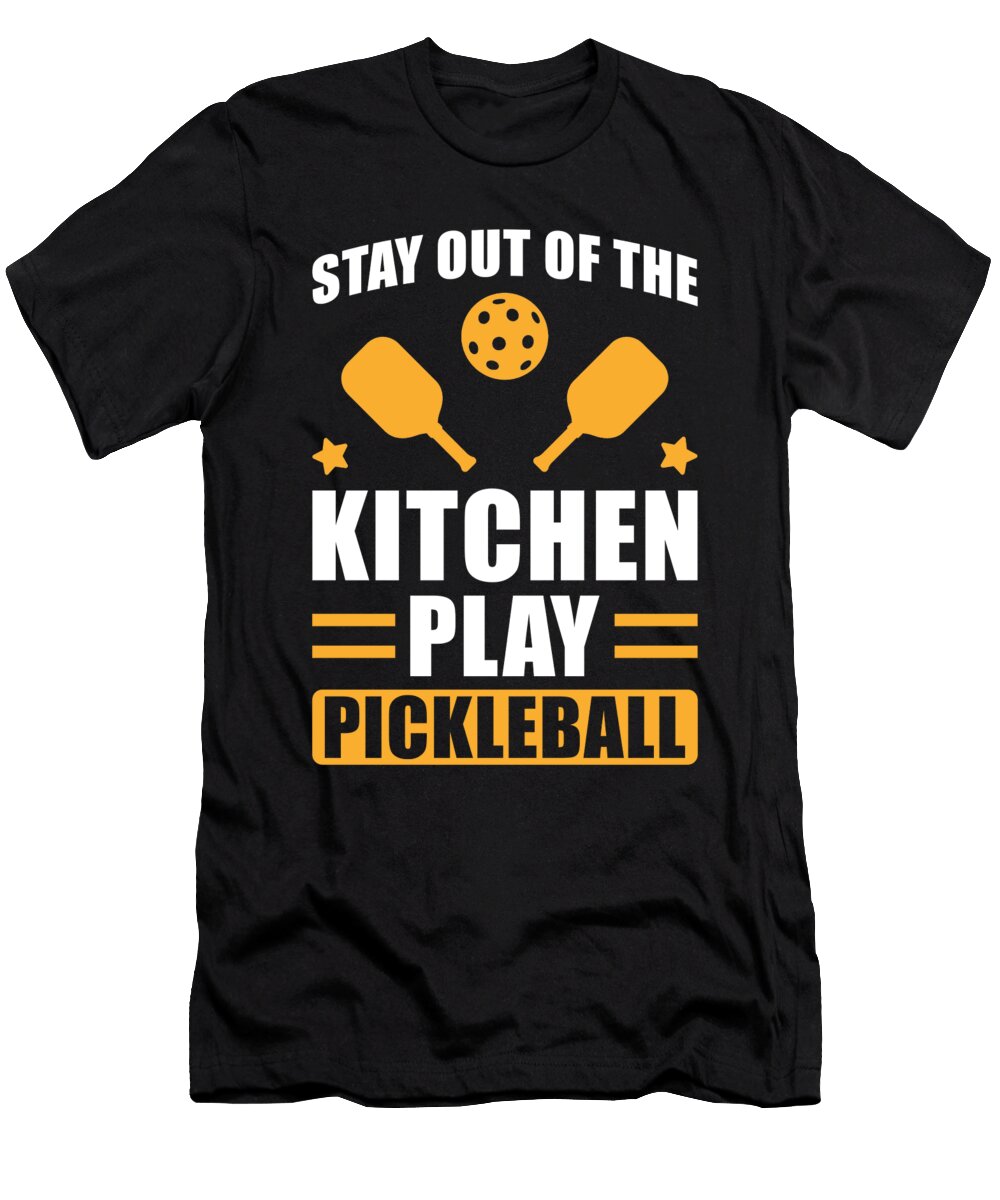 Pickleball Gift Stay Out of the Kitchen Manuel Schmucker T-Shirt