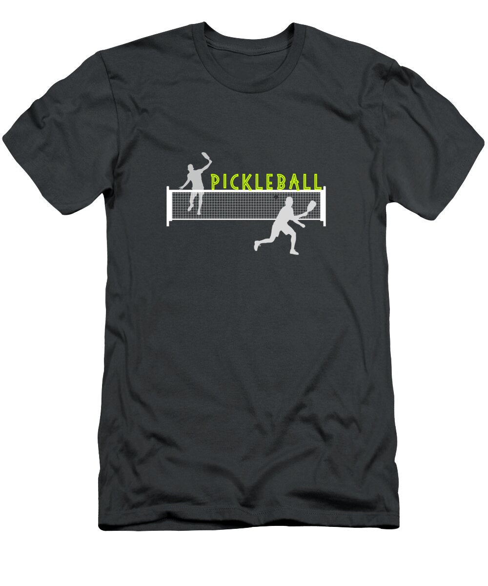 Pickleball Match Set Grey Len Tauro T-Shirt