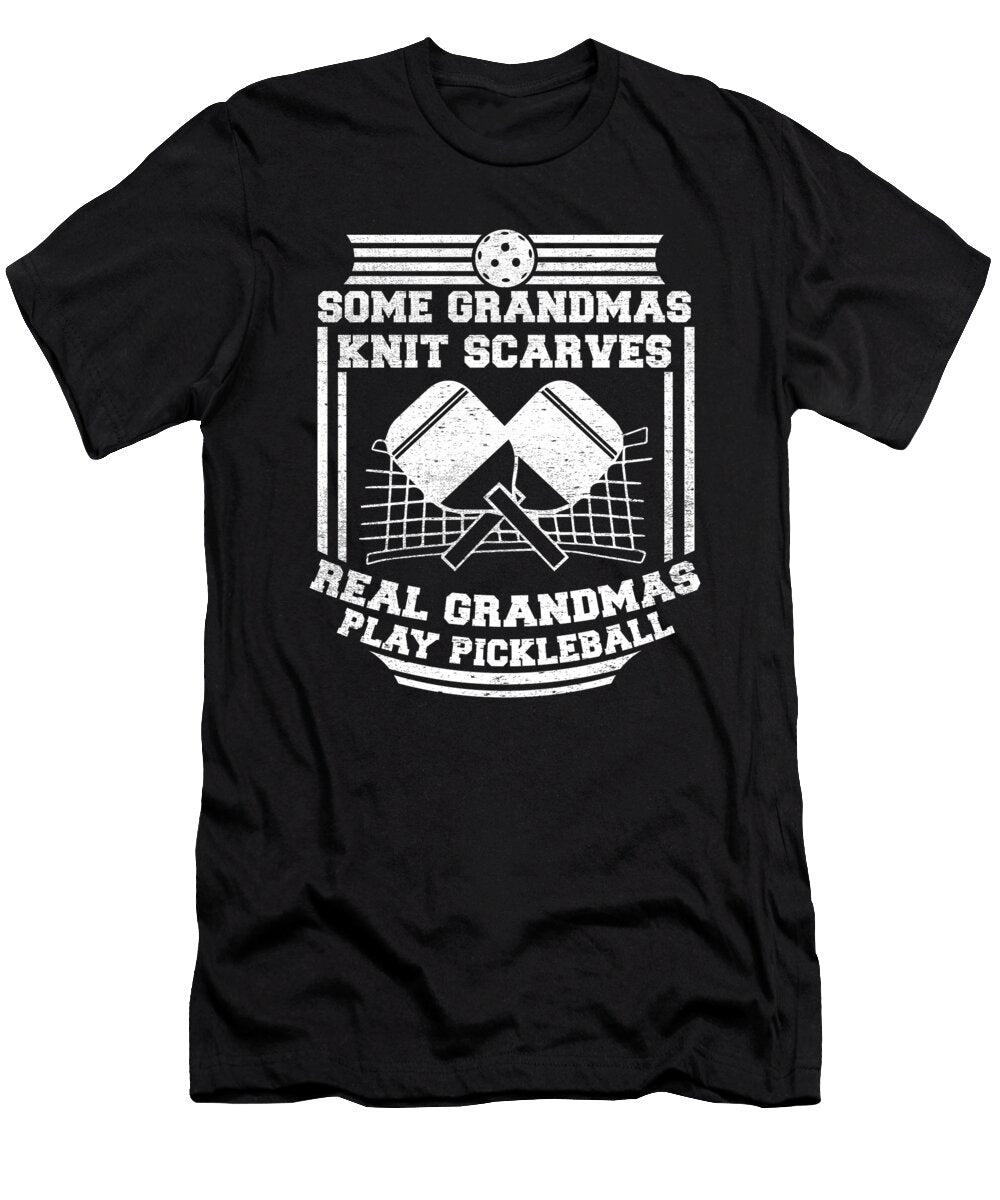 Pickleball Retirement Funny Grandma Pickleball Player Crazy Squirrel T-Shirt