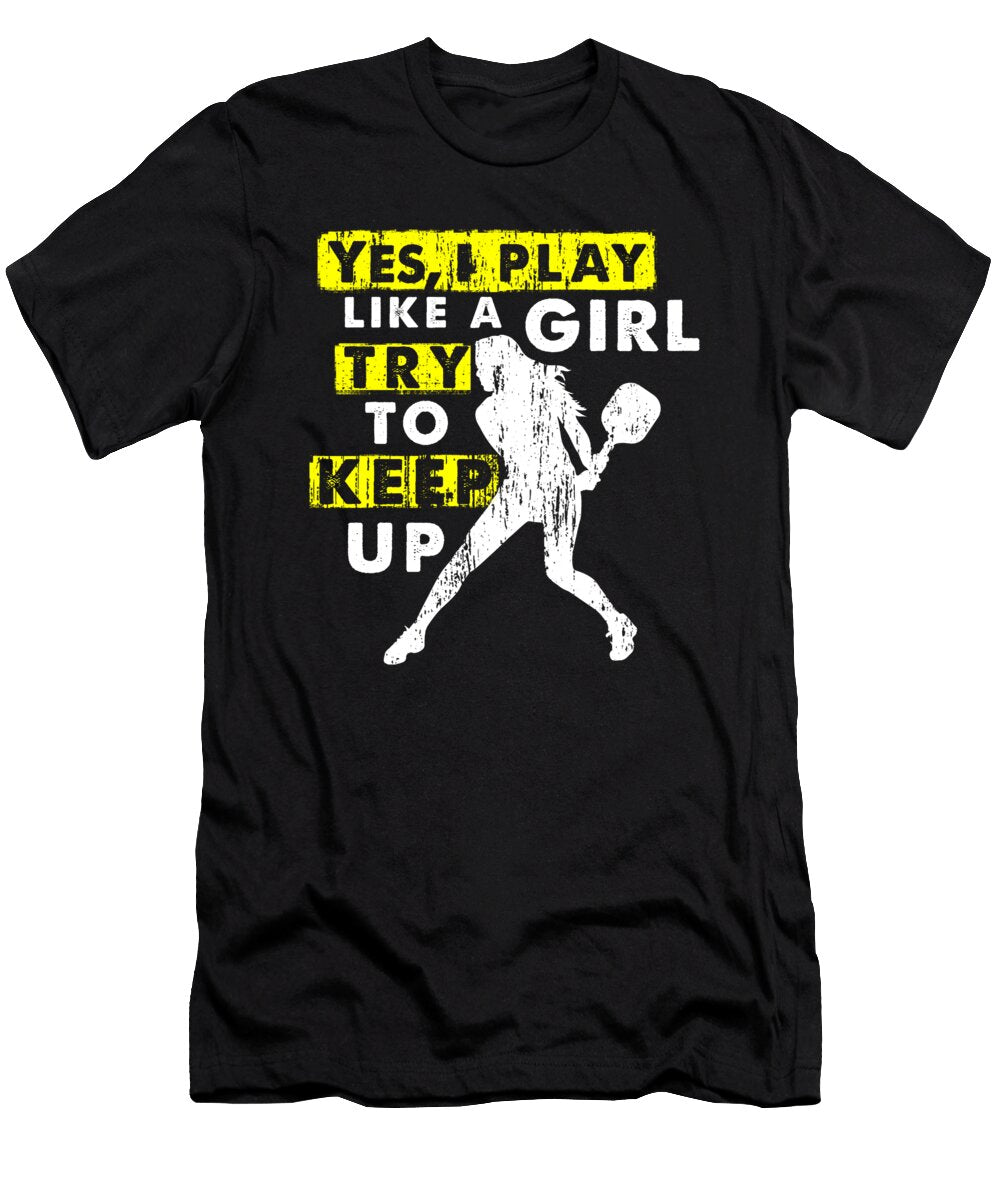 Pickleball for Women Lance Gambis Art T-Shirt