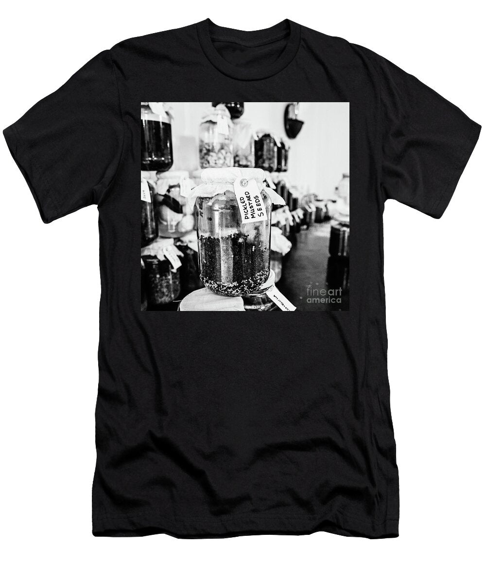 Pickled Mustard Seeds Bw Square Scott Pellegrin T-Shirt
