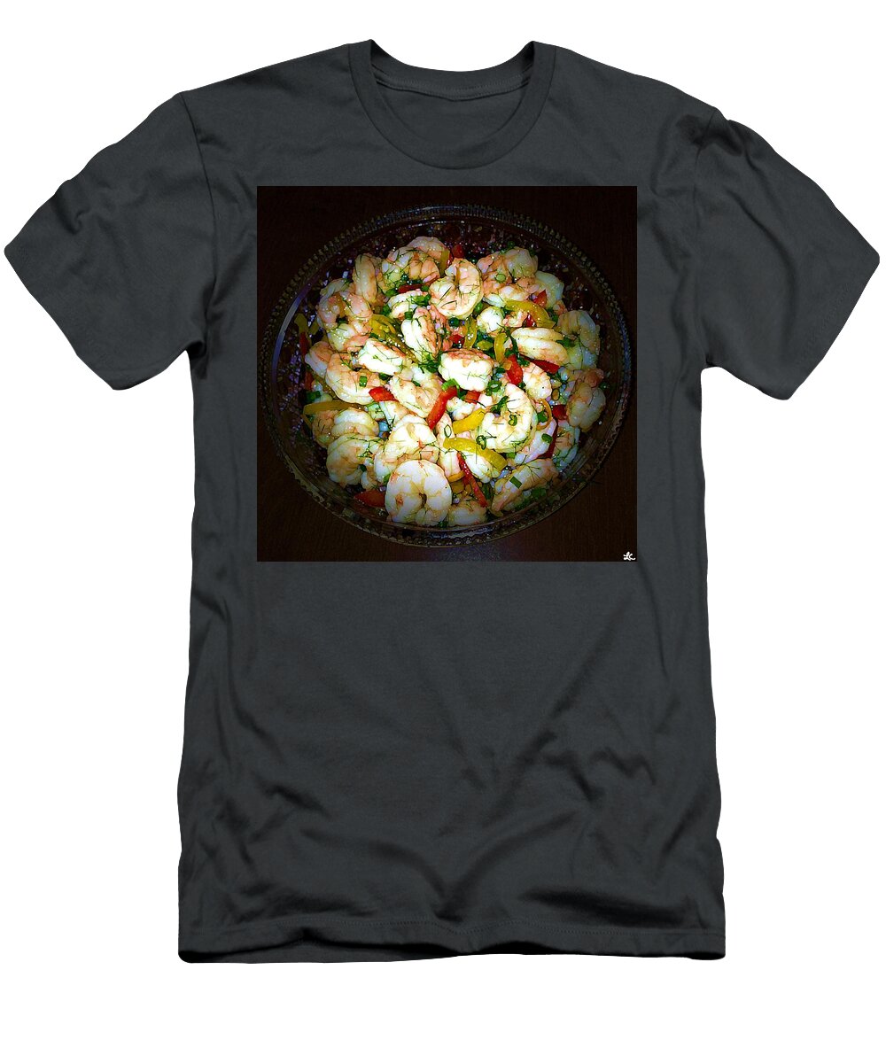 Pickled Shrimp with Bell Peppers Laurie Cairone T-Shirt