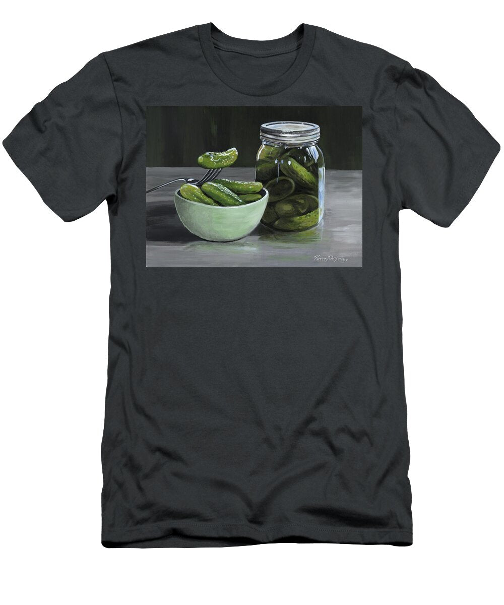 Pickles Bowl and Jar Still Life Kitchen Decor Parry Johnson T-Shirt