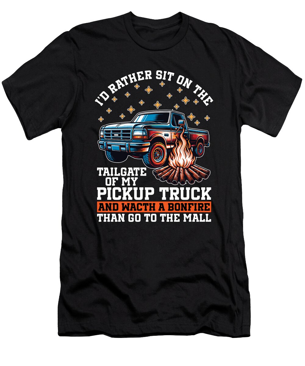 Pickup Truck Id Rather Sit on the Automobile Tshirtconcepts Marvin Poppe T-Shirt