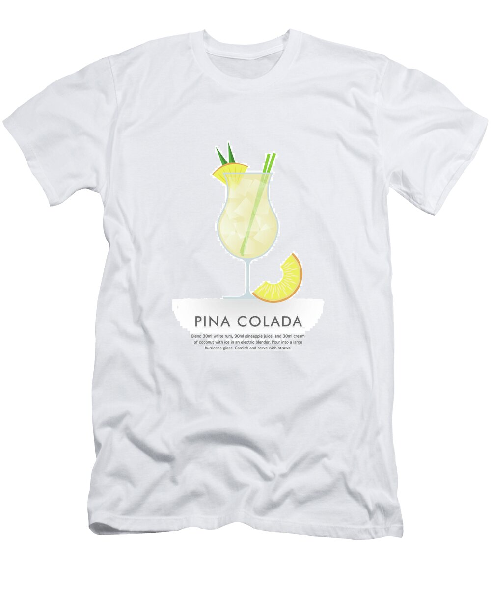 Pina Colada Cocktail Dennson Creative T-Shirt